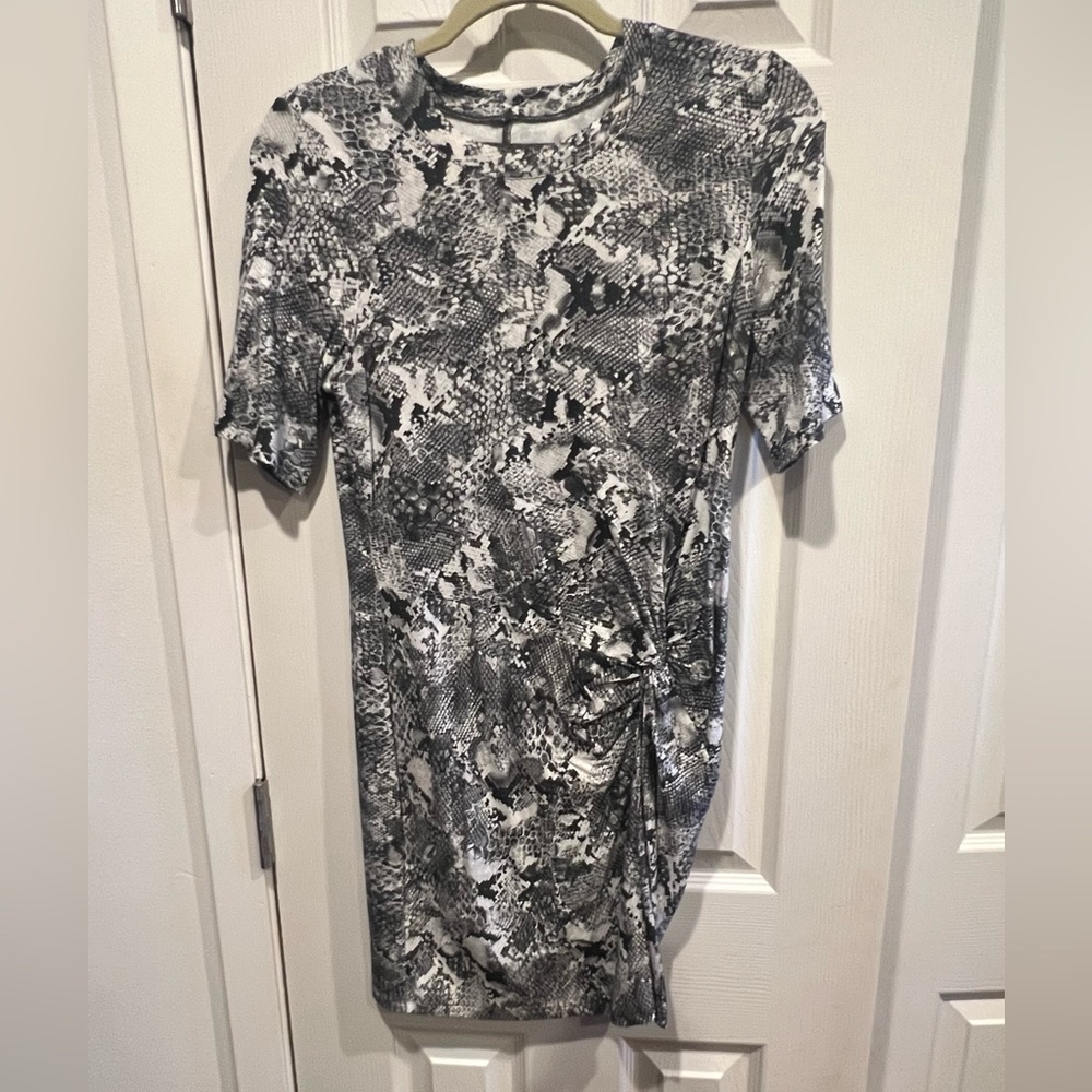 Enya Costa knit skin print dress
